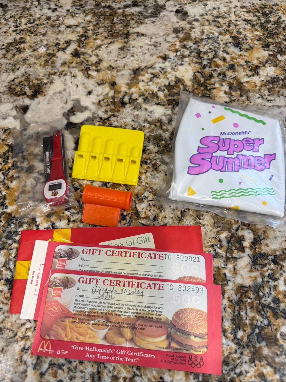 Vintage 80s McDonald’s Lot Including Watch